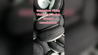 Muelle neumático convulsionado después de la prueba de fugas.