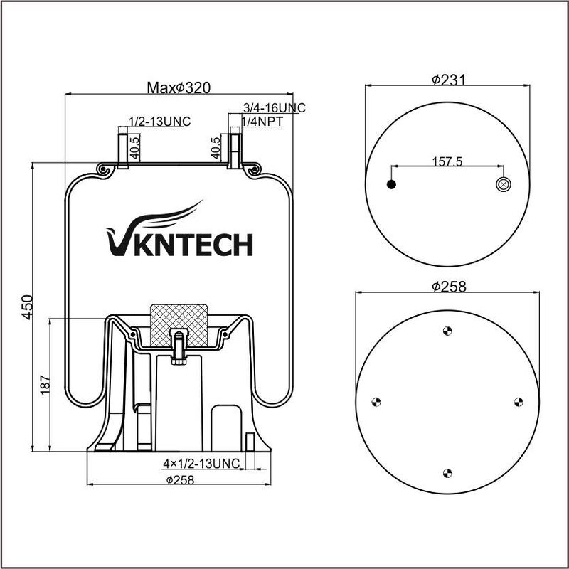 AIR SPRING HENDRICKSON NS 501304  WATSON&CHALIN AS-0036  TRIANGLE 8361 6373  Firestone W01-358-9321 1T15M-11  Goodyear 1R12-256  REPLACE BY VKNTECH 1K9321