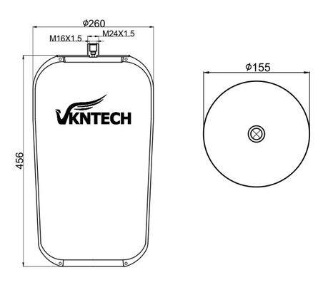 RESORTE NEUMÁTICO PARA CAMIÓN MERCEDES BENZ A 946.320.39.21 Contitech 4737NP22 REEMPLAZADO POR VKNTECH 1K4757SA MERCEDES BENZ A 946.320.39.21 Contitech 4737NP22 SIN PISTÓN