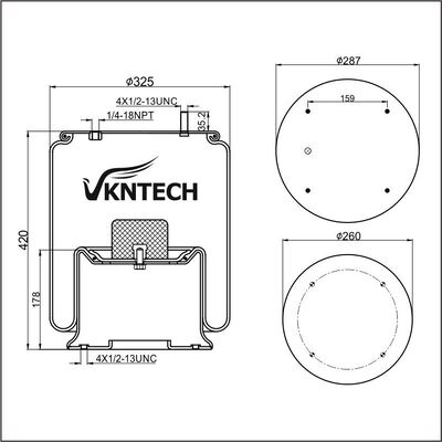RESORTE NEUMÁTICO PARA REMOLQUE NEWAY 90557005 90557069 HENDRICKSON B-12514-004 B-12514-011 HENDRICKSON TRAILER S2063 RIDEWELL 1003589158C Contitech 11 10.5-21 A 318 reemplazado por VKNTECH 1K9152